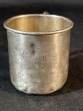 "Billy-Lee Dec. 25th 1913," Childrens Sterling Silver Handled Cup