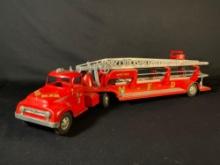 Tonka No. 5 Aerial Ladder Fire Truck from the 1950s or 1960s