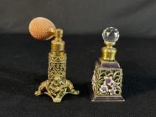 Cherub 24K Goldplate Perfume Atomizer, a decorative vintage perfume dispenser & vintage perfume