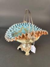 Bridal basket on silver stand