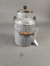 Grey granite milk jug