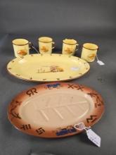 4 pieces Monterrey westernware