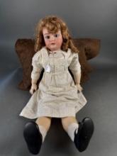 32" Simon-Halbig bisque doll, marked 1019 dep 15 on doll