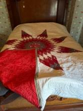 Large Washington State College star quilt