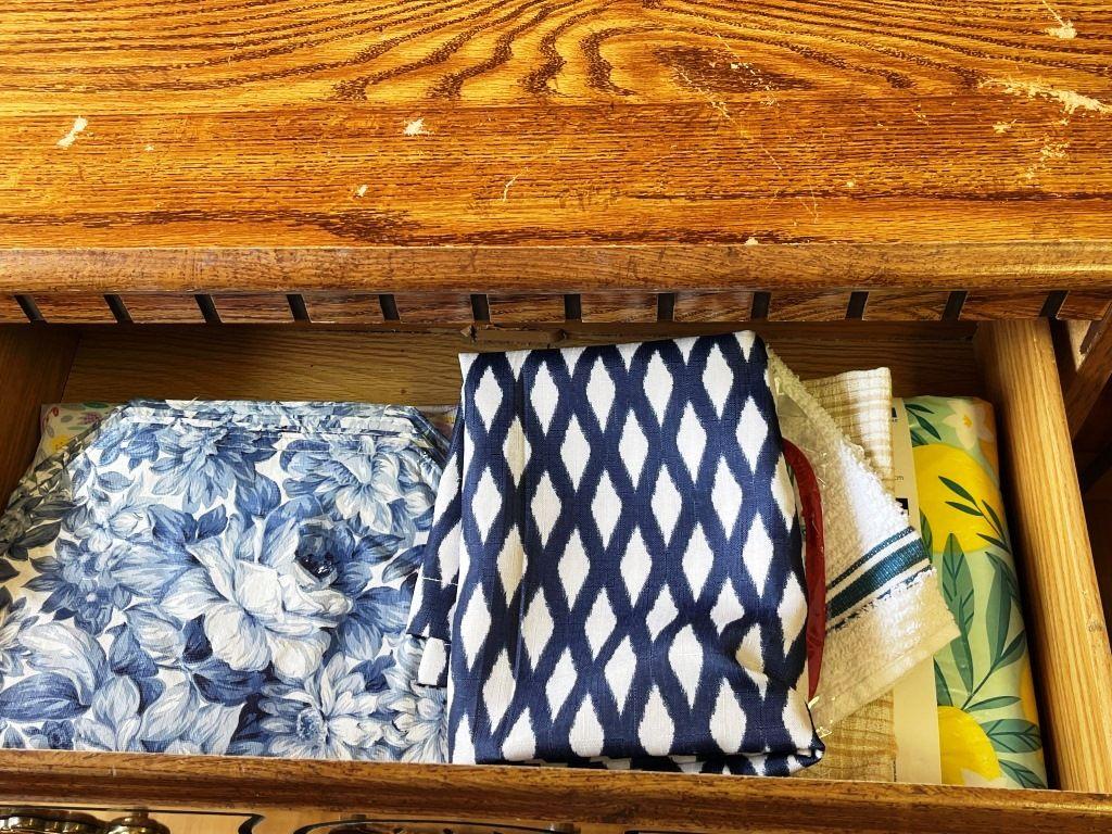 Dresser and Linens