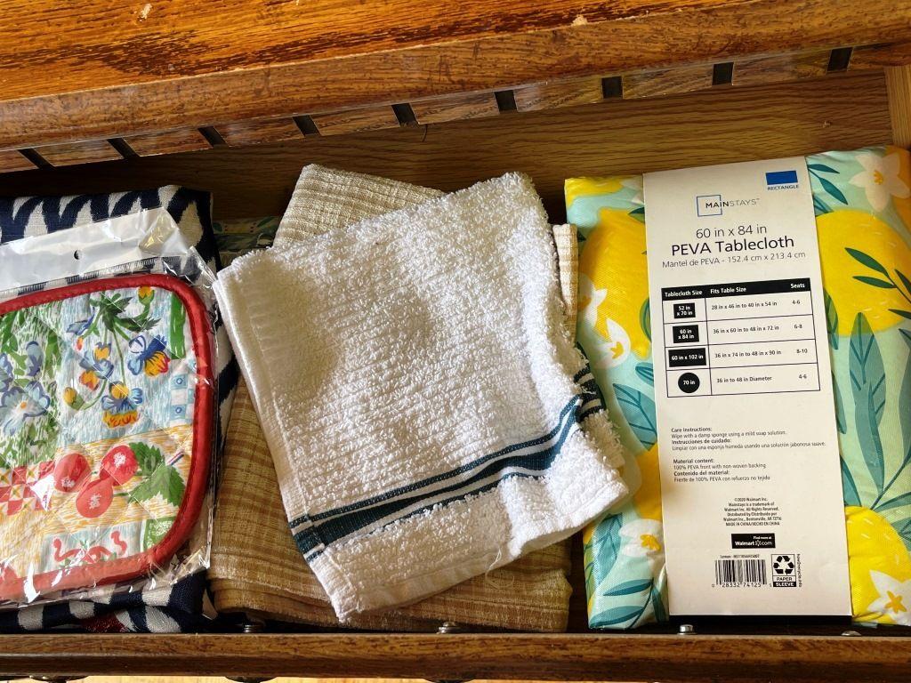 Dresser and Linens