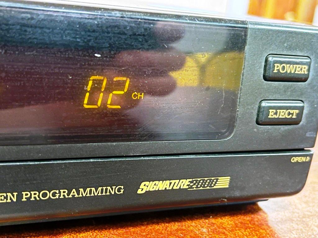 VCR and Box of Tapes