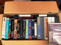 VCR and Box of Tapes