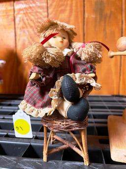 Shelf of Wooden Decorations