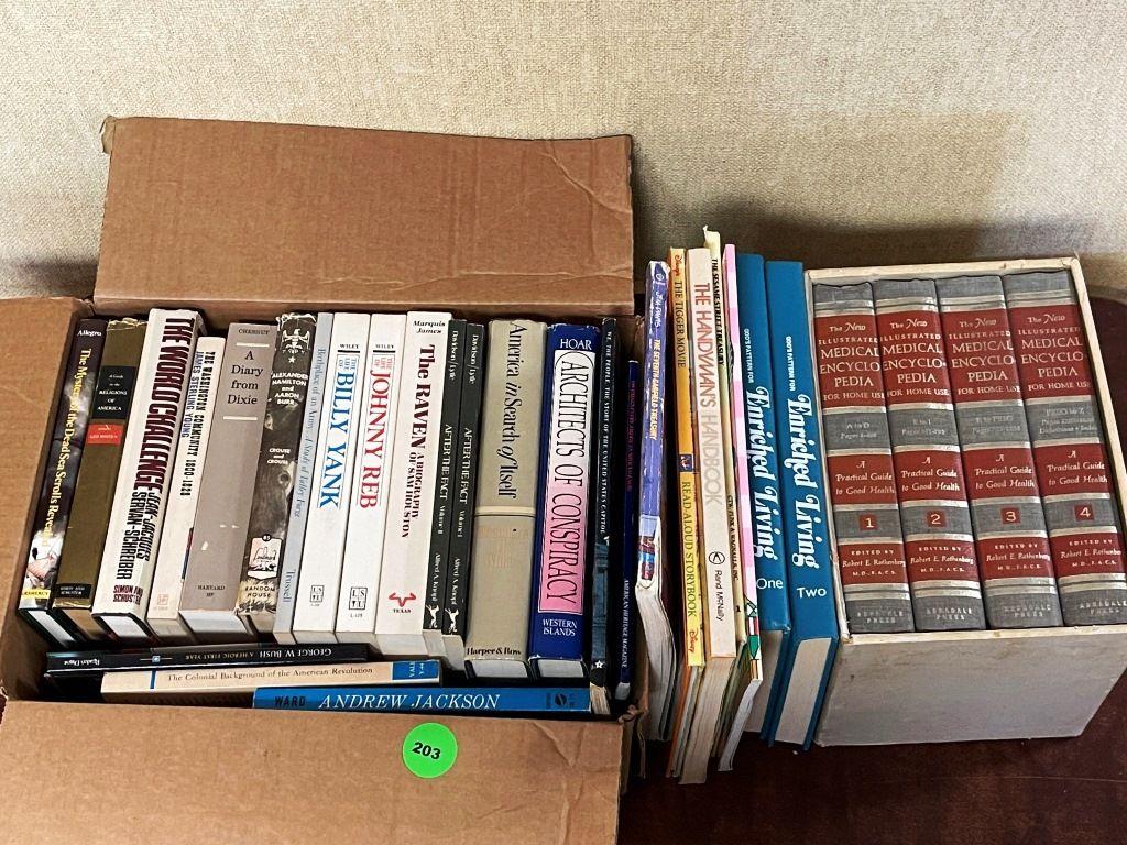 Two boxes of Books