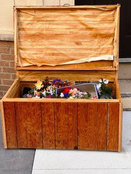 Crate and contents of Artificial Flowers