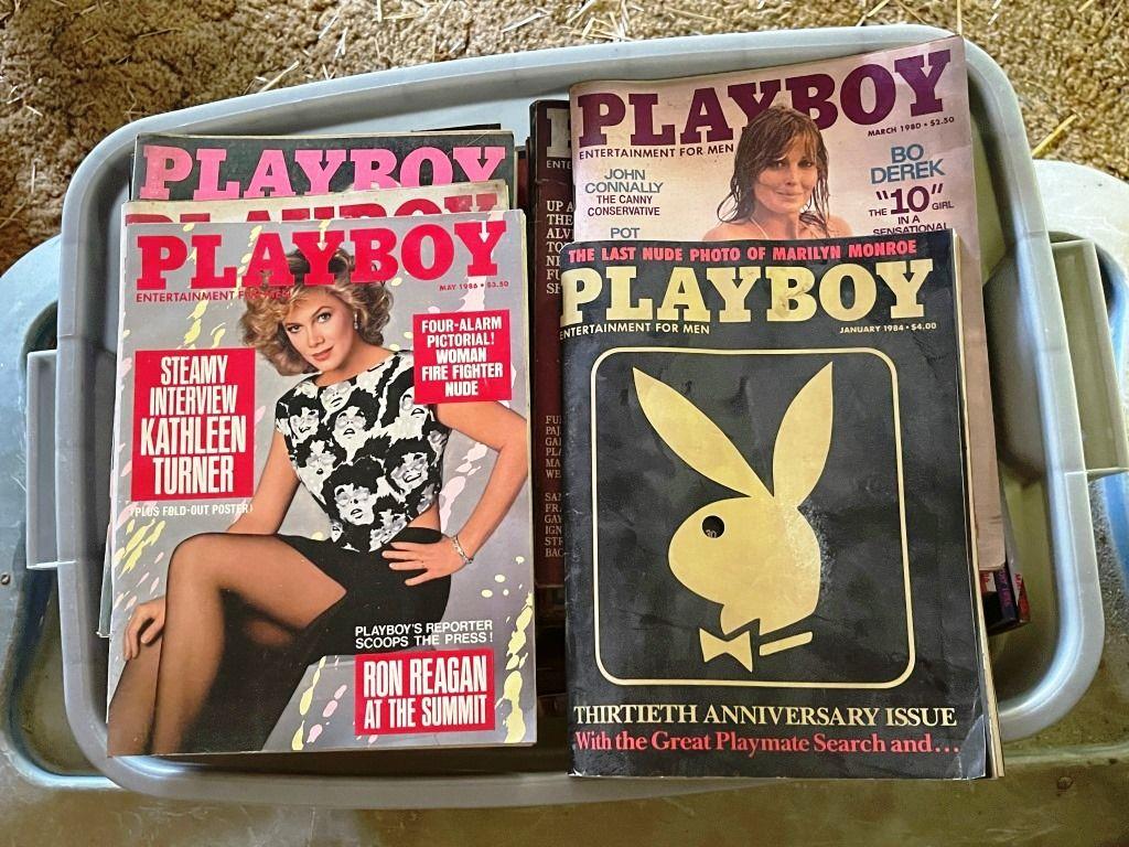 Tote Full of Playboy Magazines