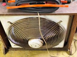 Large Box Fan and Extension Cord