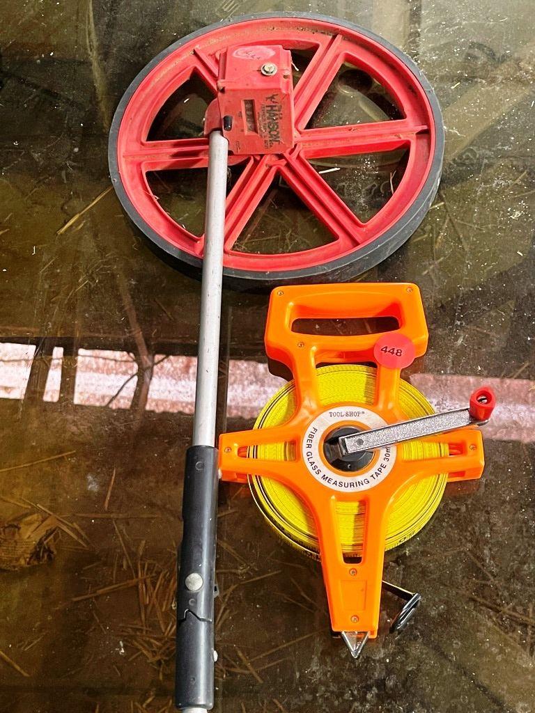 Measuring Wheel and Long Tape