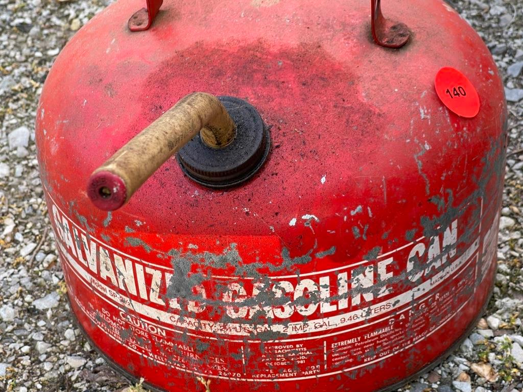 Galvanized Gas Can