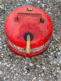 Galvanized Gas Can