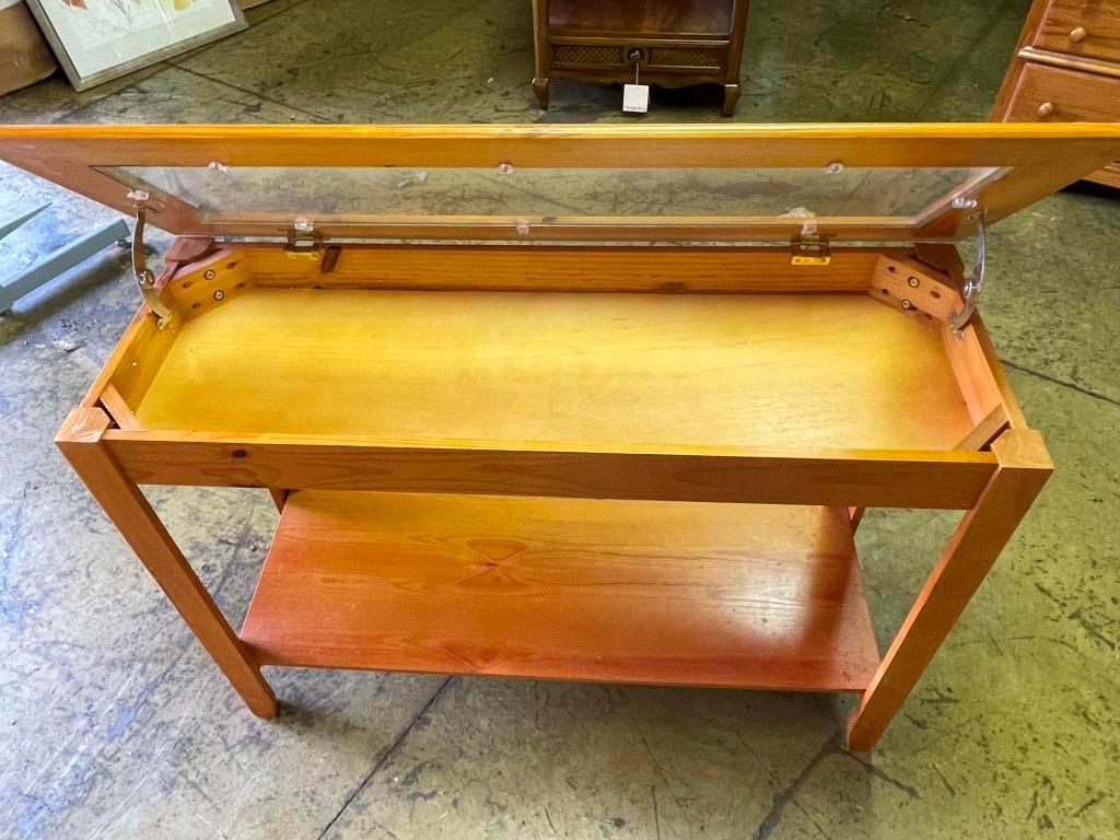 Sofa Table with Display Top