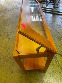 Sofa Table with Display Top