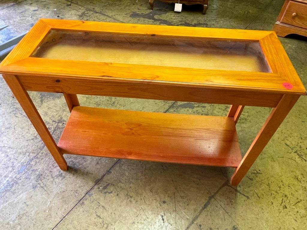 Sofa Table with Display Top
