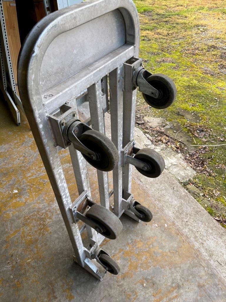 Aluminum Stock Cart with Folding Handle