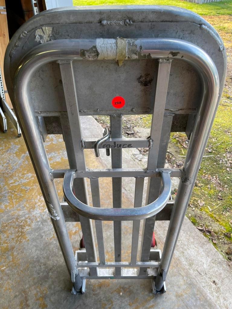 Aluminum Stock Cart with Folding Handle