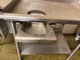 Stainless Prep Table with Scrap Drawer