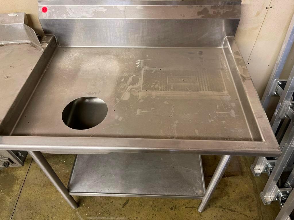 Stainless Prep Table with Scrap Drawer