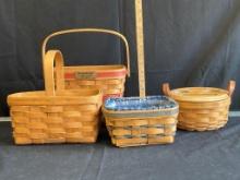 4 Longaberger Baskets