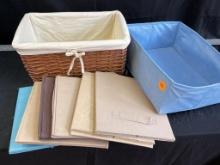 Basket and Canvas Totes