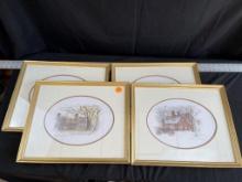 4 Piece Framed Prints