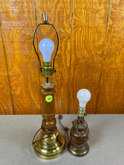 Pair of Lamps Without Shades