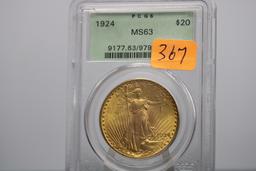 $20 GOLD PCGS GRADED