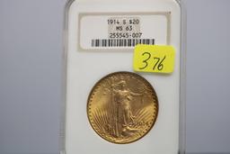 $20 GOLD NGC GRADED