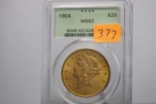 $20 GOLD PCGS GRADED