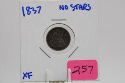 SEATED HALF DIME