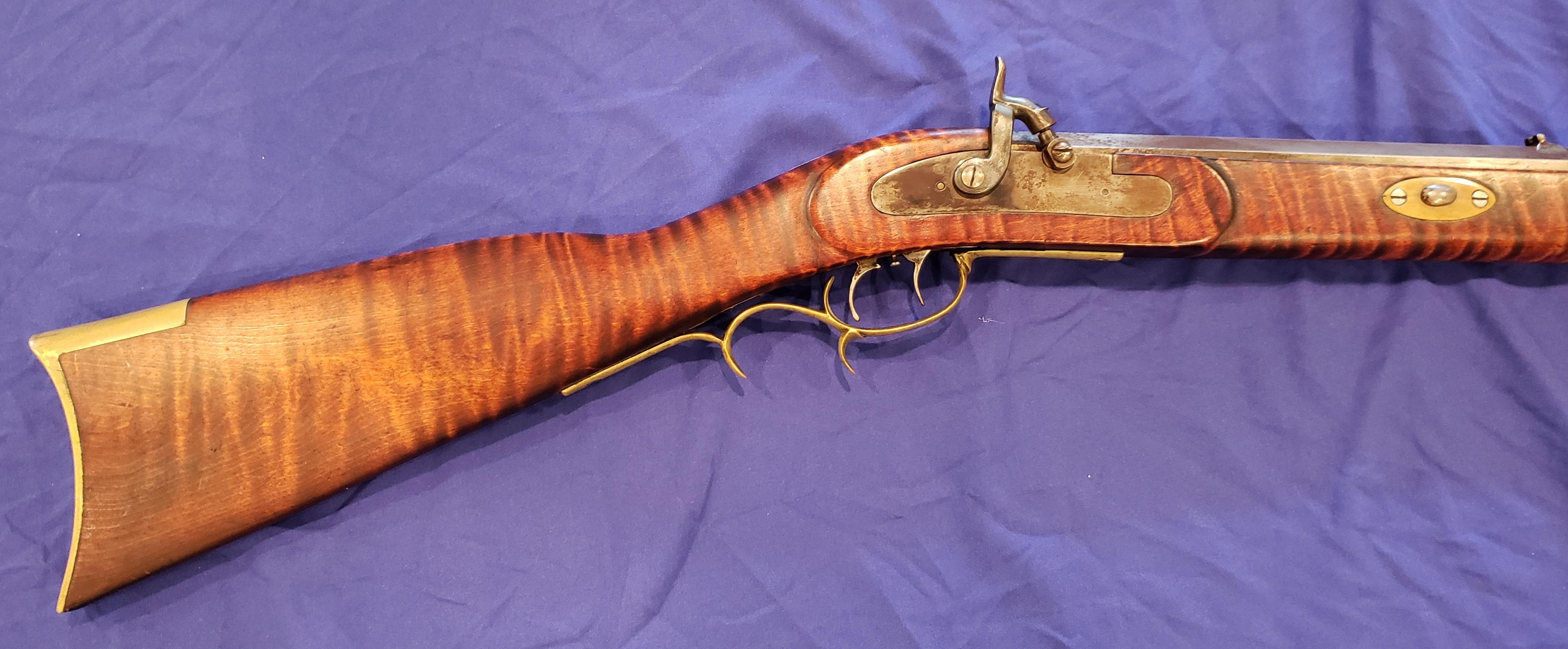 BEAUTIFUL MUZZLE LOADER, UNKNOWN MFR AND CALIBER