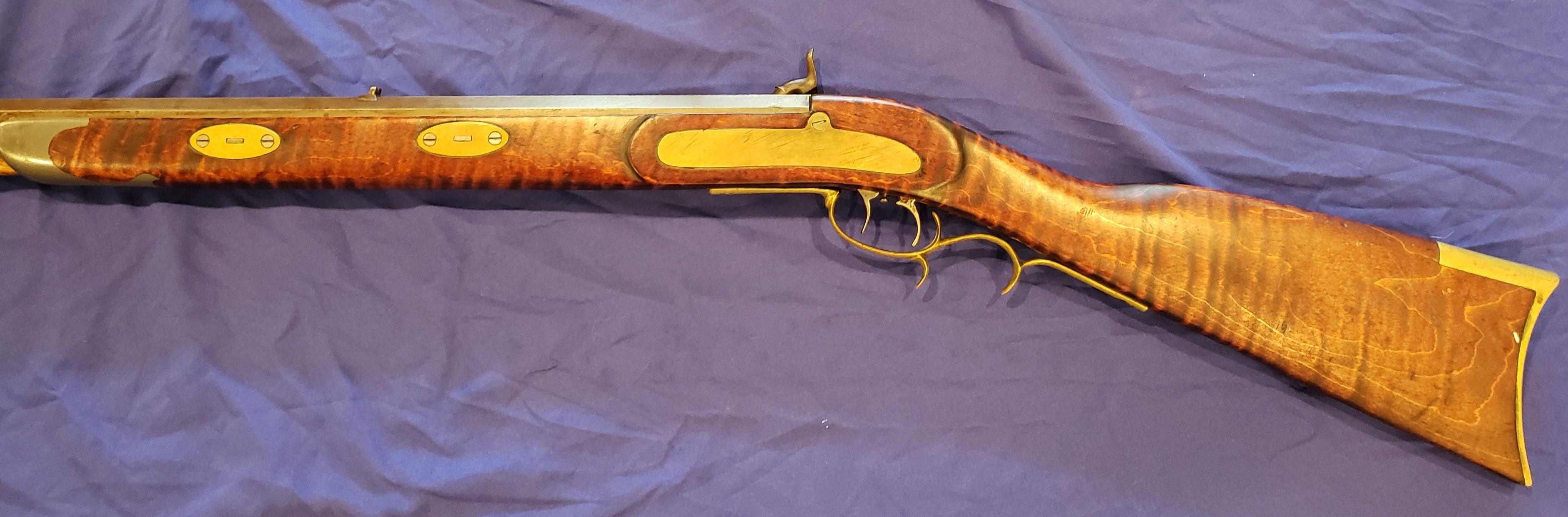 BEAUTIFUL MUZZLE LOADER, UNKNOWN MFR AND CALIBER