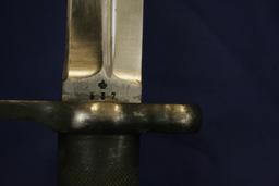 Vintage 1896 Swedish Mauser bayonet. 8.25" blade