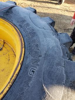 (2) Loader Tires On Rims 18.4-28