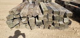 Approximately 50 6x8 Treated Timbers