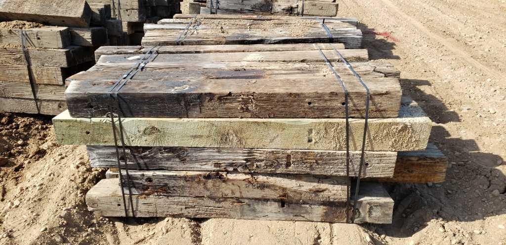 Approximately 50 6x8 Treated Timbers