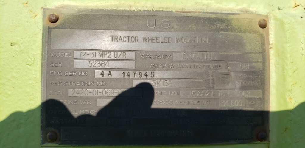 1981 Terex 72-31 Wheel Loader