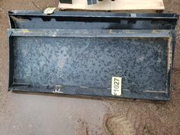 Unused Skid Steer Blank Plate Adapter