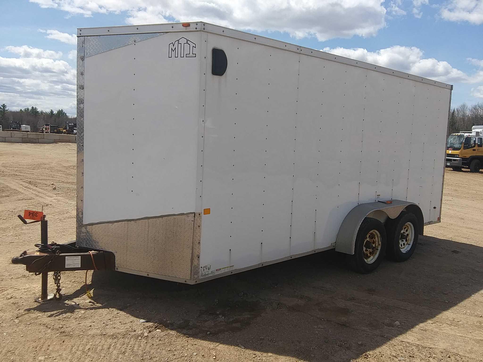 2012 Middlebury 16' Enclosed Trailer
