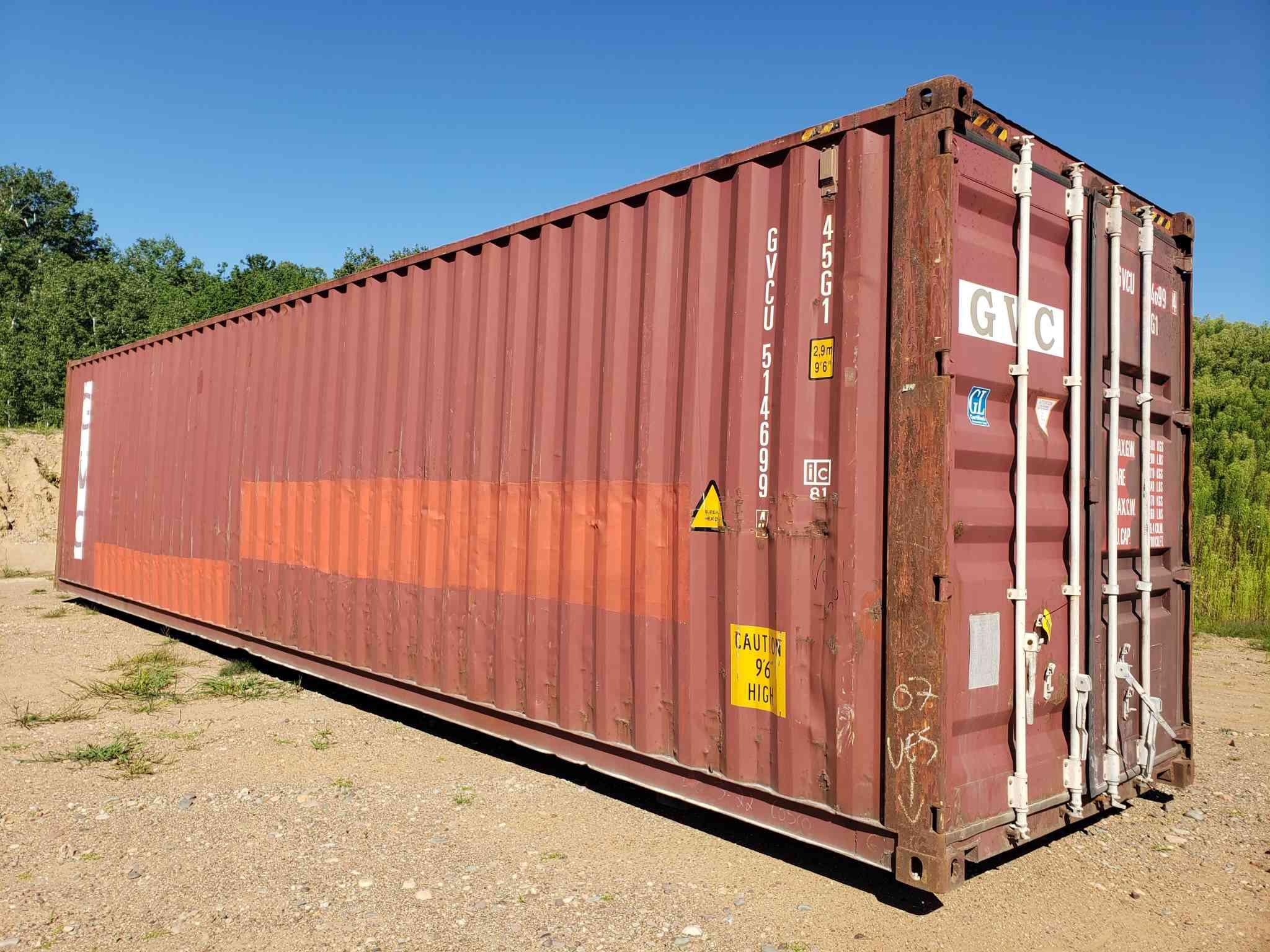 40' Long X 9'6" High X 8' Wide Shipping Container