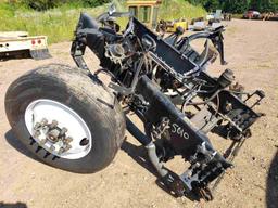 Truck Frame Section With Steer Axle & Tires