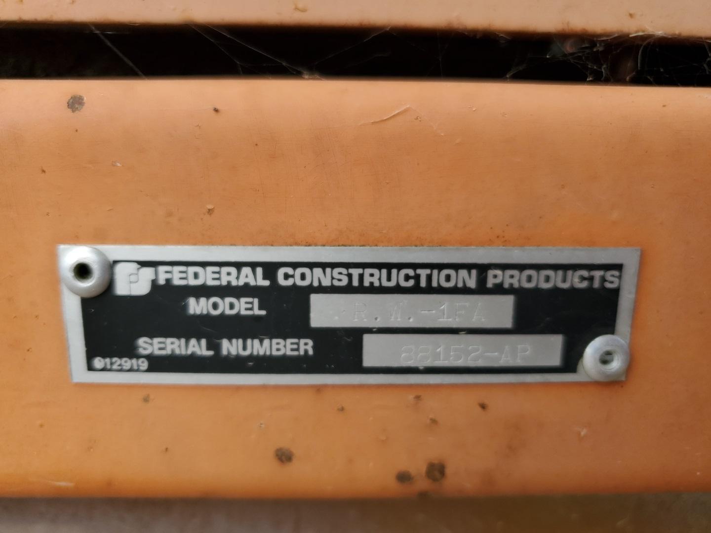 Federal Construction Prod Rw-1tf Sign Board