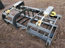 Unused 60" Log/brush Skid Steer Grapple