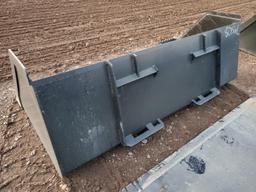 Unused 80" Snow/high Capacity Skid Steer Bucket