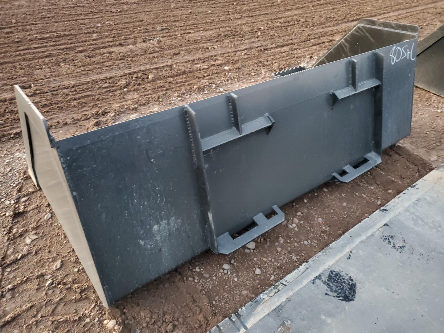 Unused 80" Snow/high Capacity Skid Steer Bucket